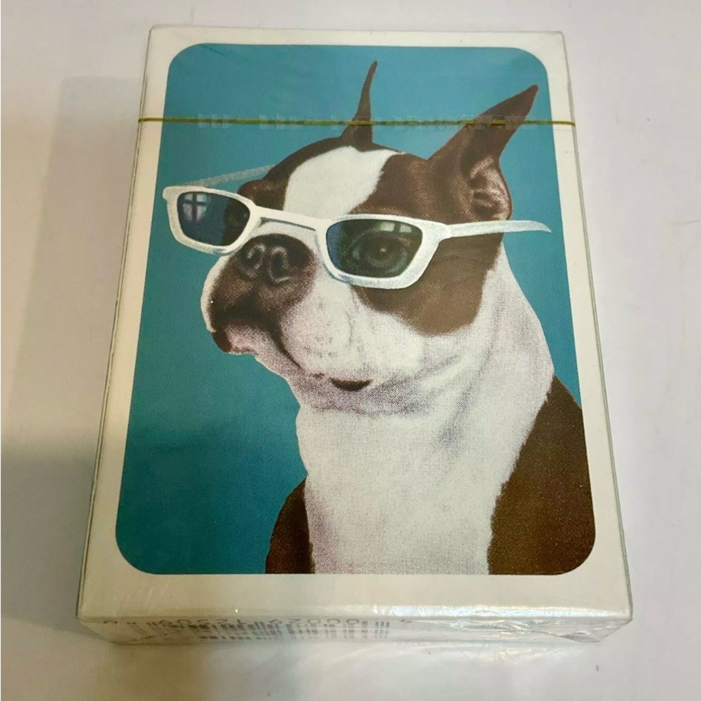 Stylish Dog Playing Cards - Blue